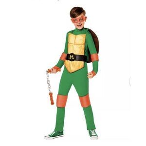 Spirit Halloween Costume MICHELANGELO Teenage Mutant Ninja Turtles Child‎ Medium